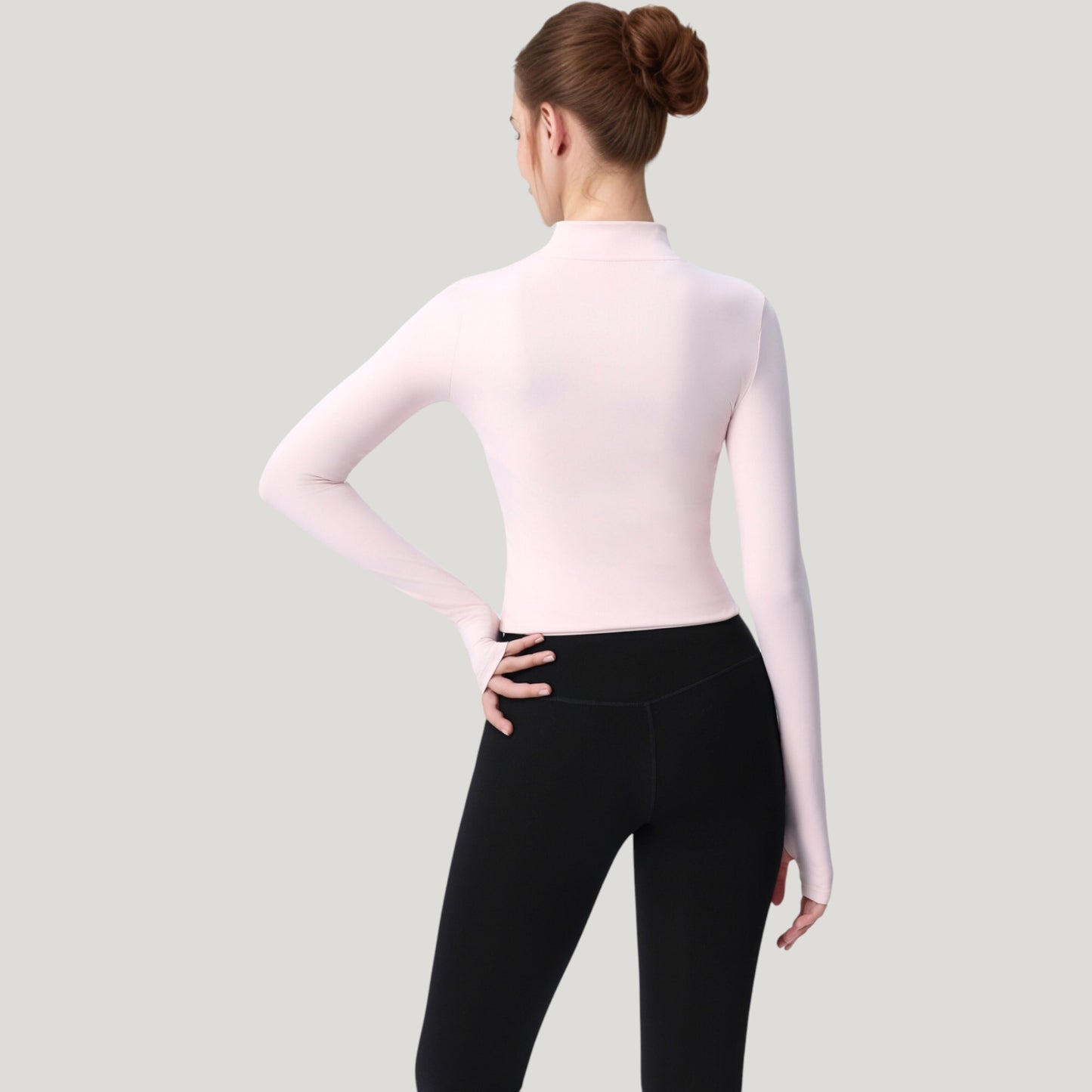 Anna-Kaci Active Women's Long Sleeve Full Zip Athletic Jacket with Thumbholes and Fitted Silhouette