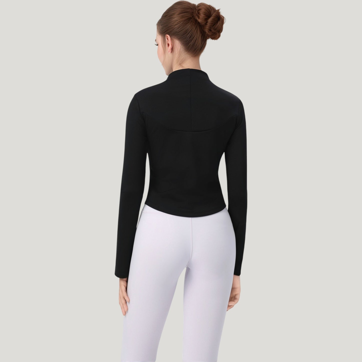 Anna-Kaci Active Women's Long Sleeve Active Top with Half Zip Front and Slim Fit Design