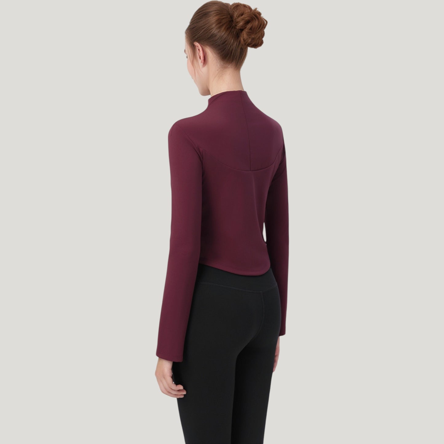 Anna-Kaci Active Women's Long Sleeve Active Top with Half Zip Front and Slim Fit Design