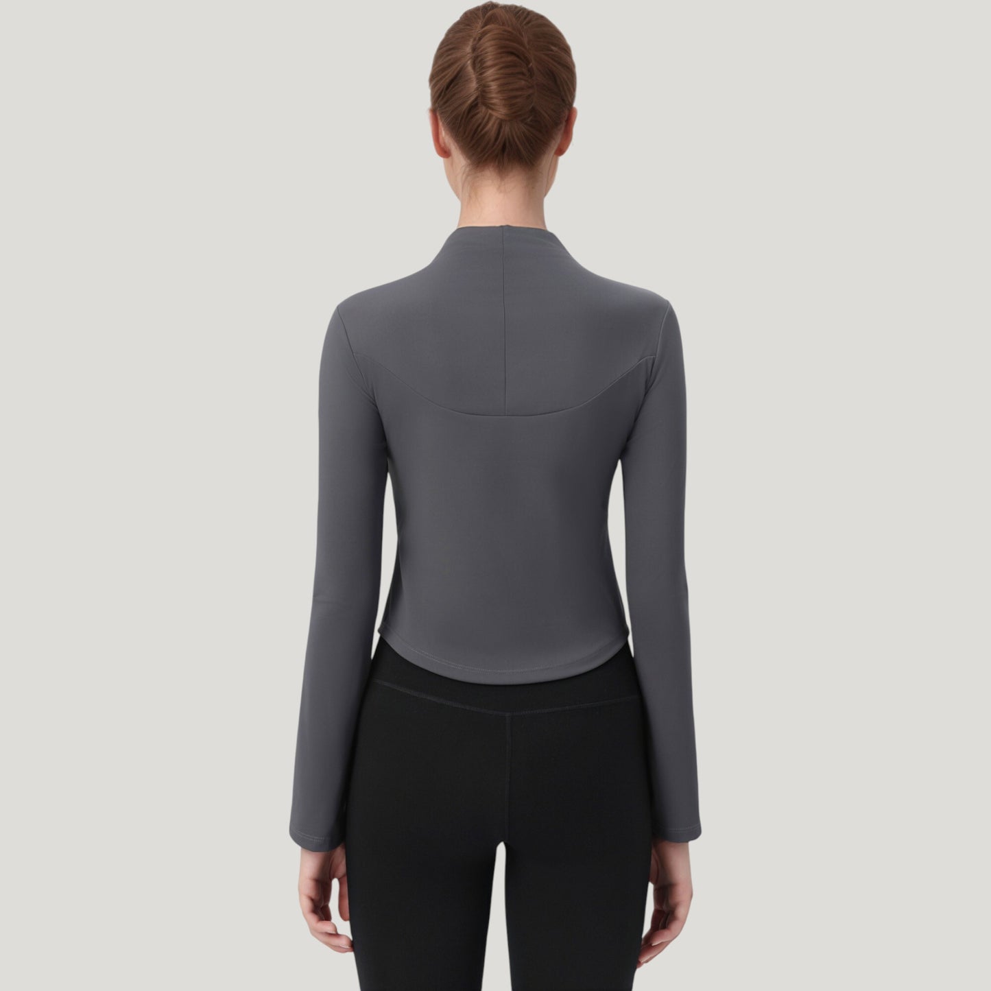 Anna-Kaci Active Women's Long Sleeve Active Top with Half Zip Front and Slim Fit Design