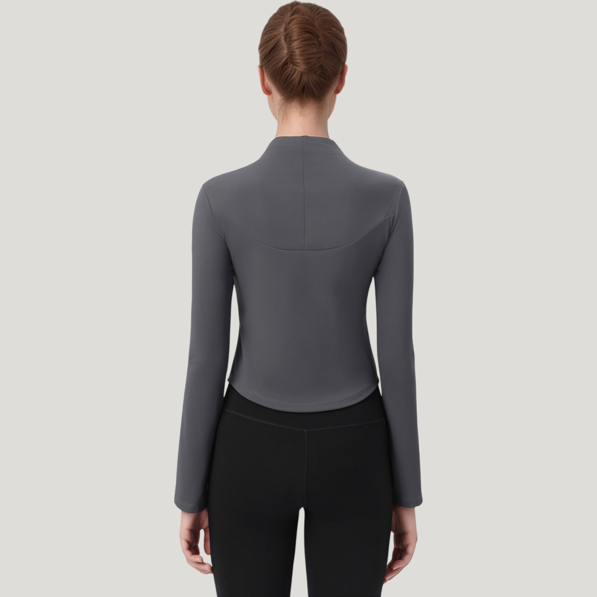 Anna-Kaci Active Women's Long Sleeve Active Top with Half Zip Front and Slim Fit Design