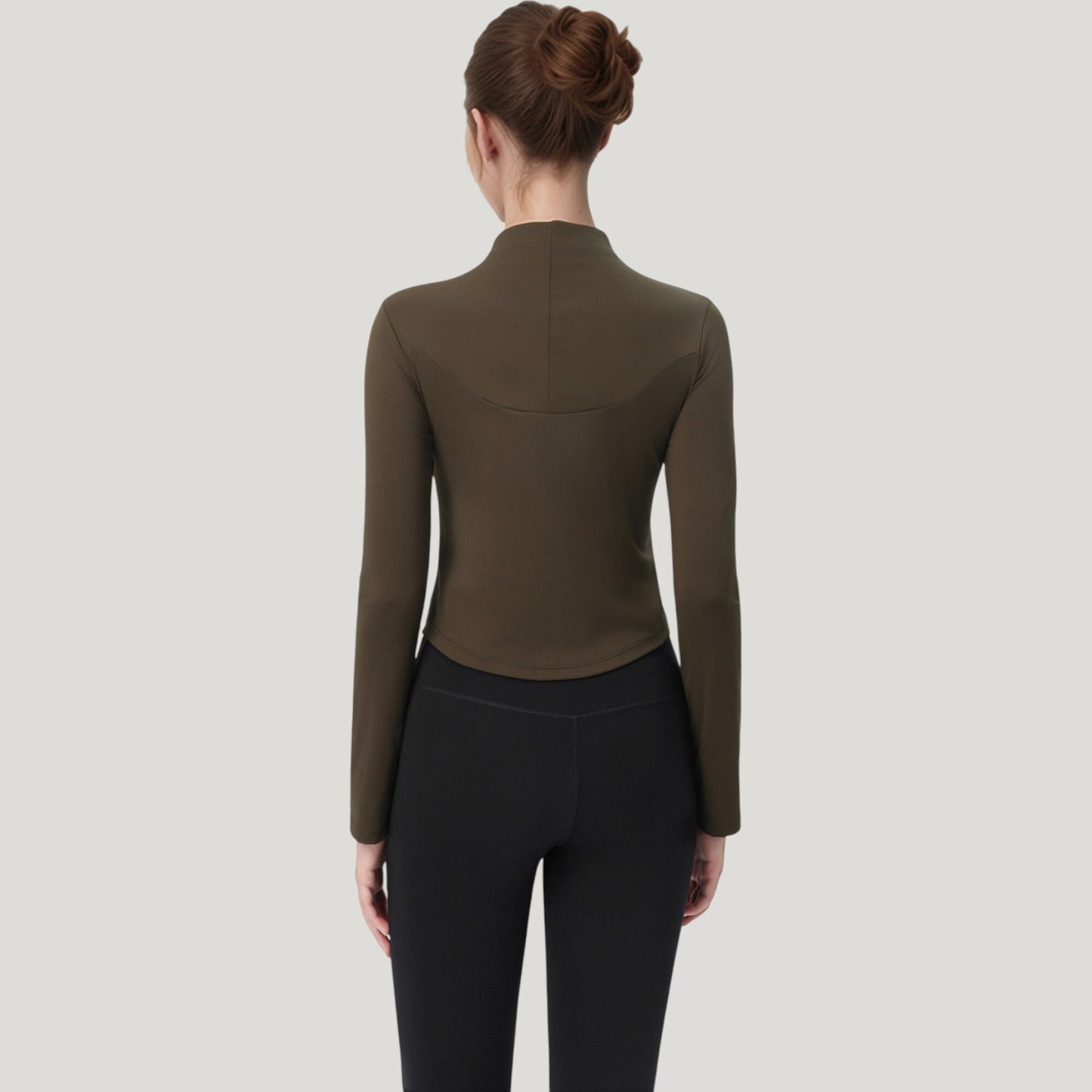 Anna-Kaci Active Women's Long Sleeve Active Top with Half Zip Front and Slim Fit Design