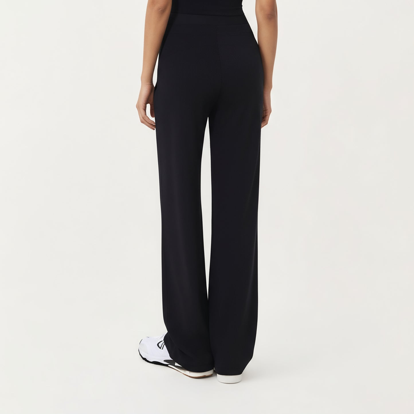 Anna-Kaci Active Women's High Waist Wide Leg Pants with Drawstring Tie and Soft Stretch Fabric