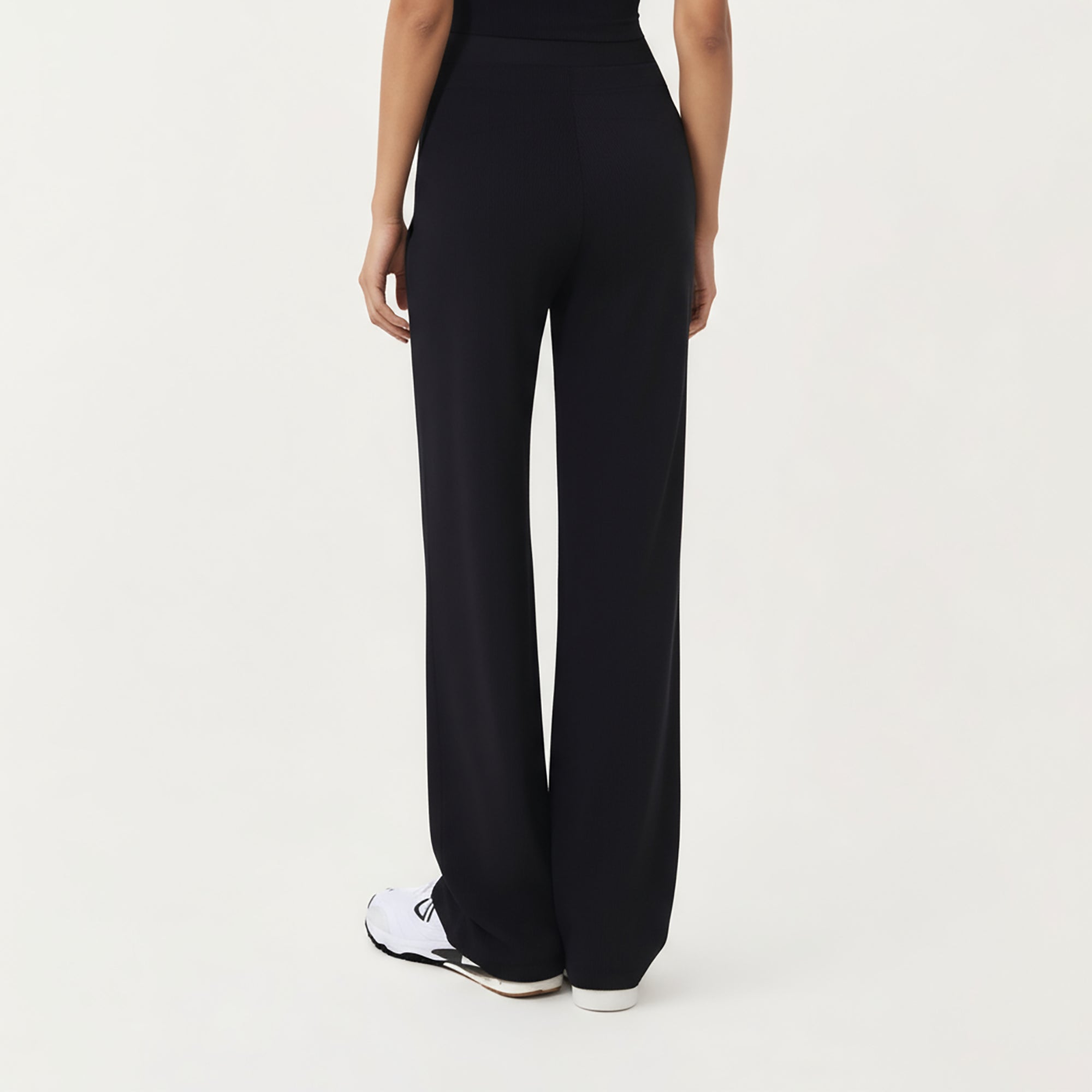Anna-Kaci Active Women's High Waist Wide Leg Pants with Drawstring Tie and Soft Stretch Fabric