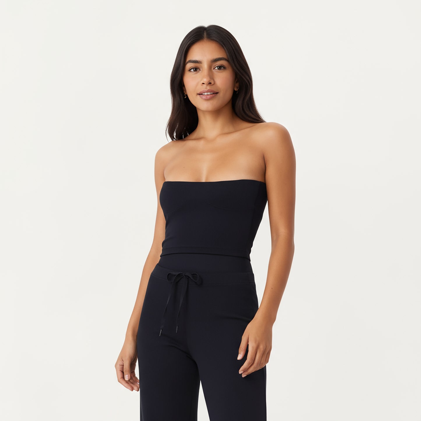 Anna-Kaci Active Women's High Waist Wide Leg Pants with Drawstring Tie and Soft Stretch Fabric