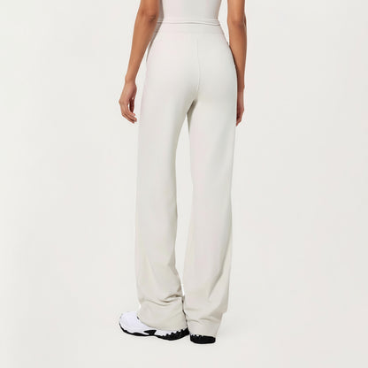 Anna-Kaci Active Women's High Waist Wide Leg Pants with Drawstring Tie and Soft Stretch Fabric
