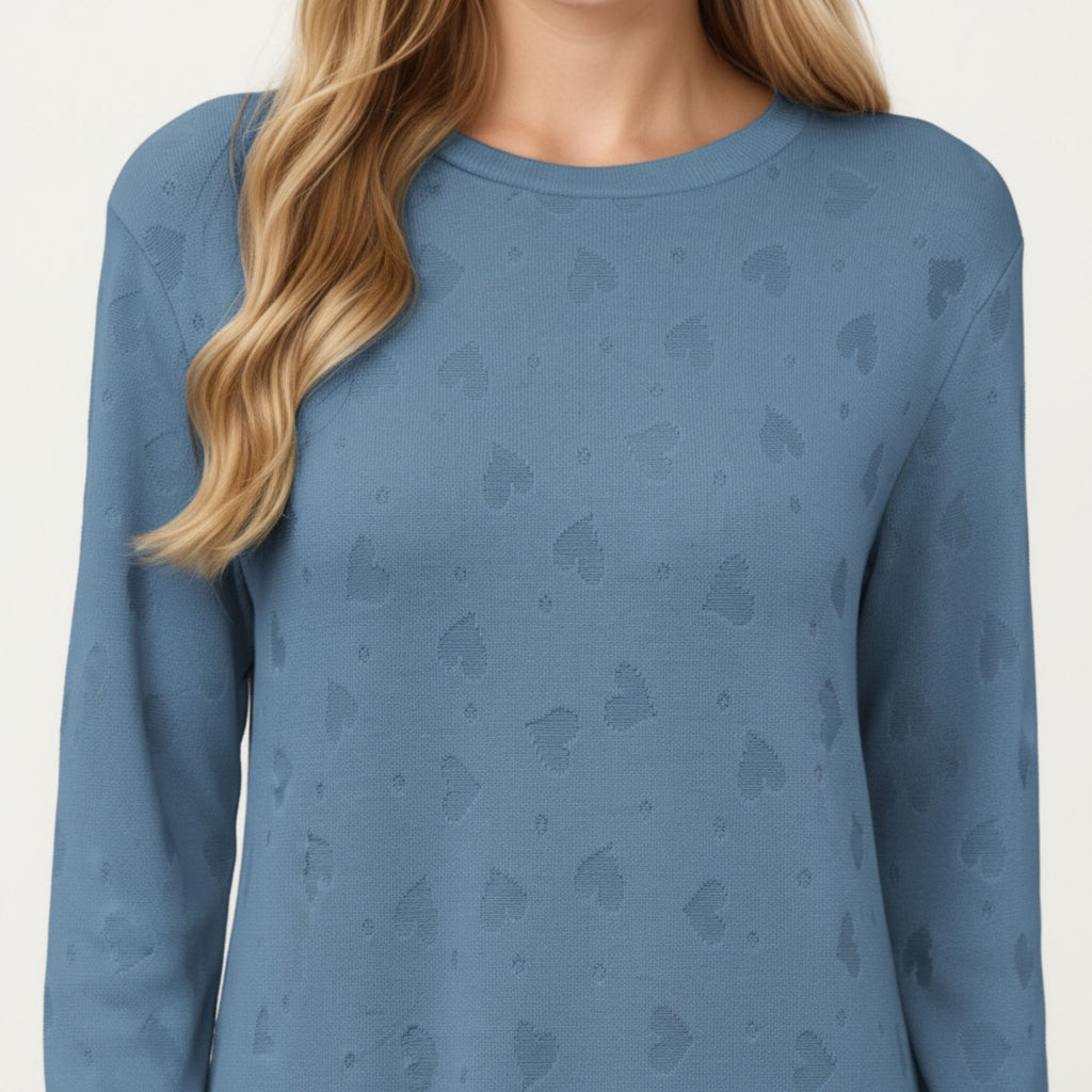 Anna-Kaci Women's Long Sleeve Oversized Pullover Top with High-Low Hem and Relaxed Fit