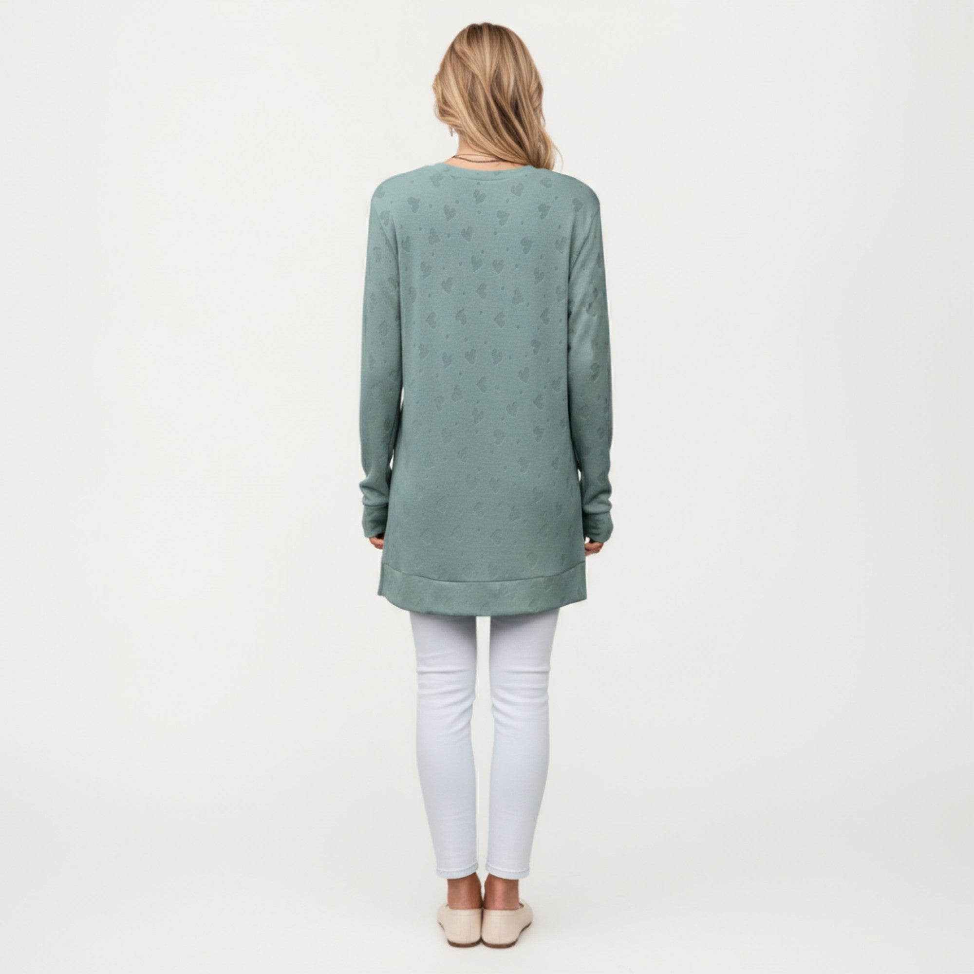 Anna-Kaci Women's Long Sleeve Oversized Pullover Top with High-Low Hem and Relaxed Fit