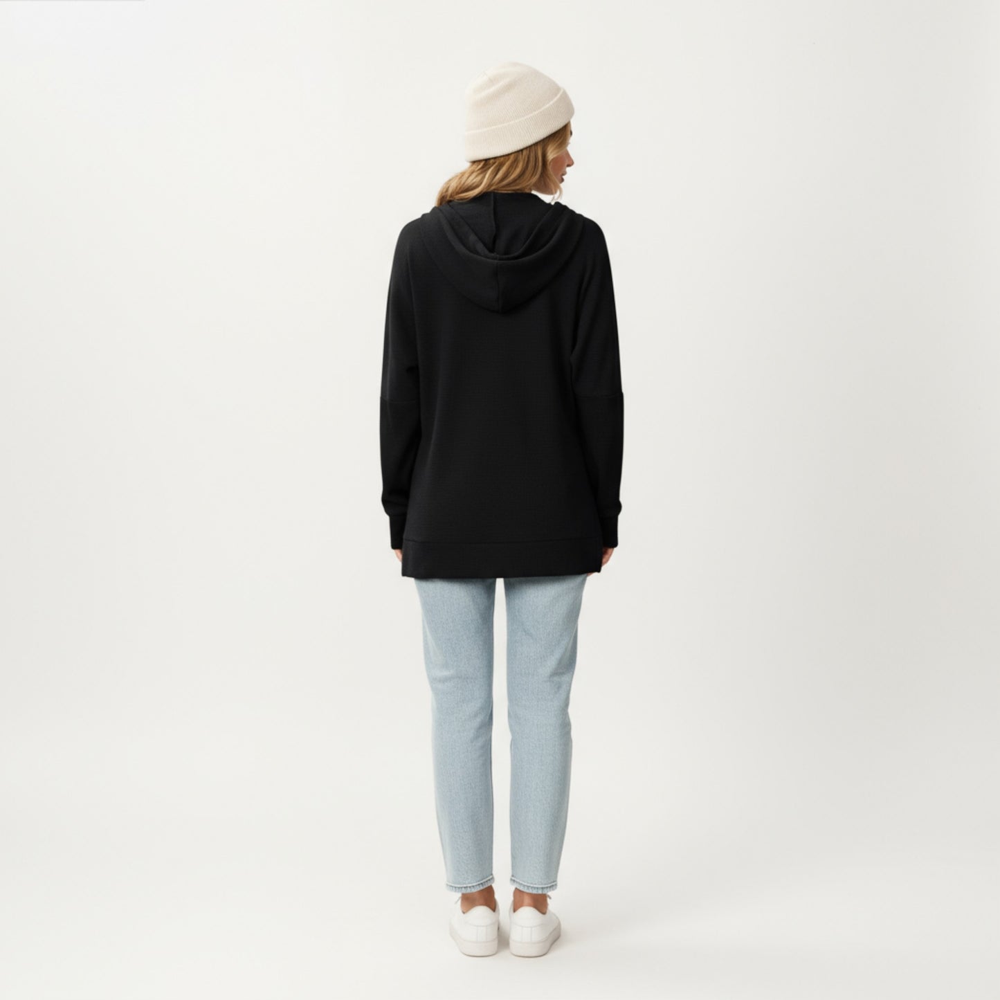 Anna-Kaci Women's Long Sleeve Pullover Hoodie with Kangaroo Pocket and Drawstring Detail