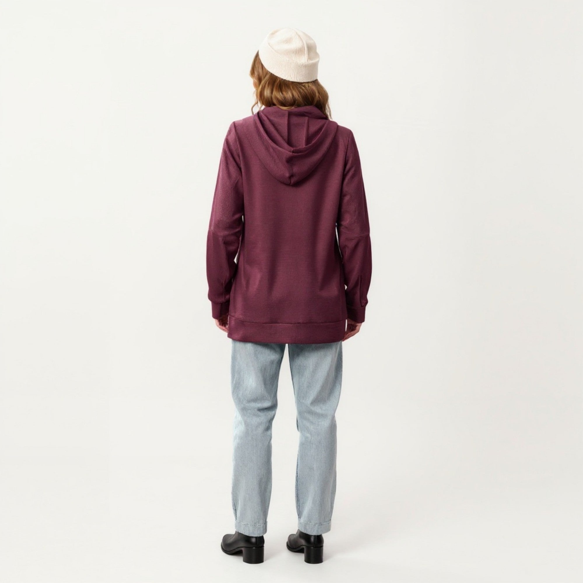 Anna-Kaci Women's Long Sleeve Pullover Hoodie with Kangaroo Pocket and Drawstring Detail