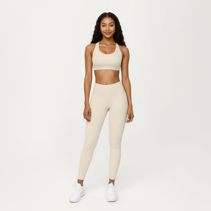 Anna-Kaci Active Women's Scoop Neck Racerback Sports Bra with Smooth Stretch Fabric and Supportive Fit