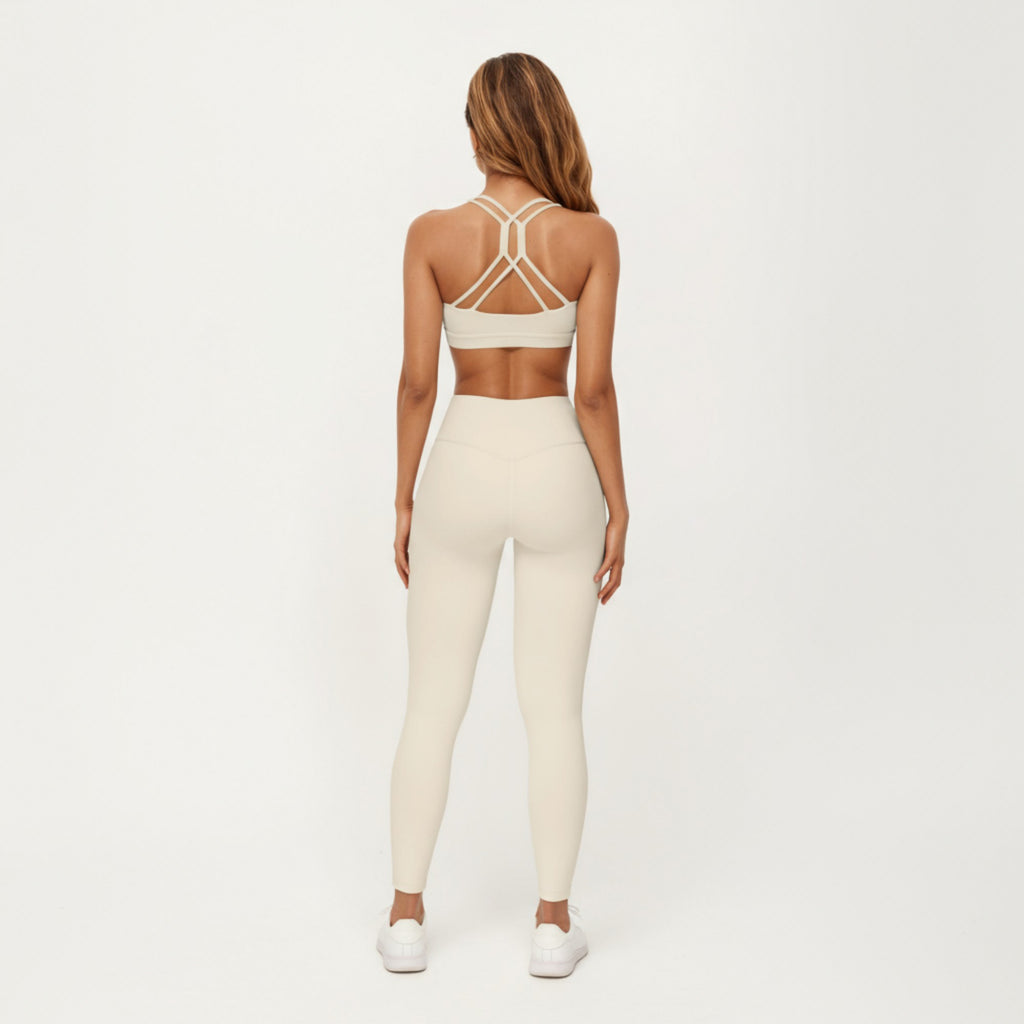 Anna-Kaci Active Women's Scoop Neck Racerback Sports Bra with Smooth Stretch Fabric and Supportive Fit