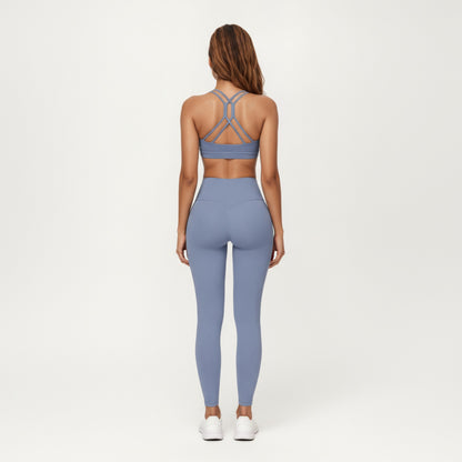 Anna-Kaci Active Women's Scoop Neck Racerback Sports Bra with Smooth Stretch Fabric and Supportive Fit