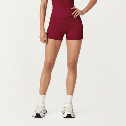 Anna-Kaci Active Women's High Waist Stretch Fit Athletic Shorts with Smooth Seam Detailing and Supportive Fabric