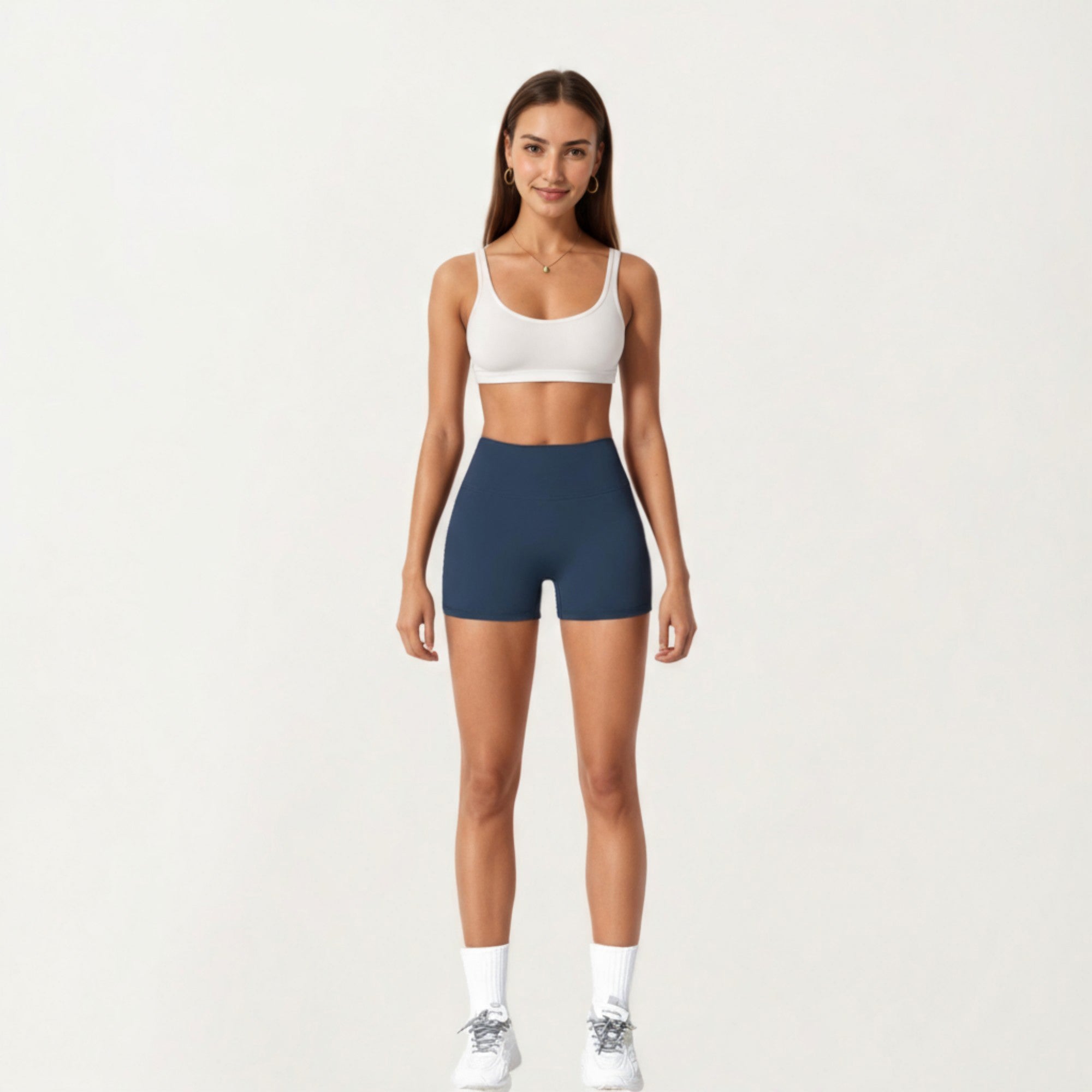 Anna-Kaci Active Women's High Waist Stretch Fit Athletic Shorts with Smooth Seam Detailing and Supportive Fabric