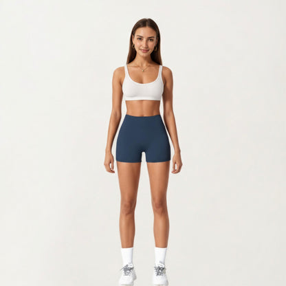 Anna-Kaci Active Women's High Waist Stretch Fit Athletic Shorts with Smooth Seam Detailing and Supportive Fabric