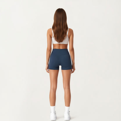 Anna-Kaci Active Women's High Waist Stretch Fit Athletic Shorts with Smooth Seam Detailing and Supportive Fabric