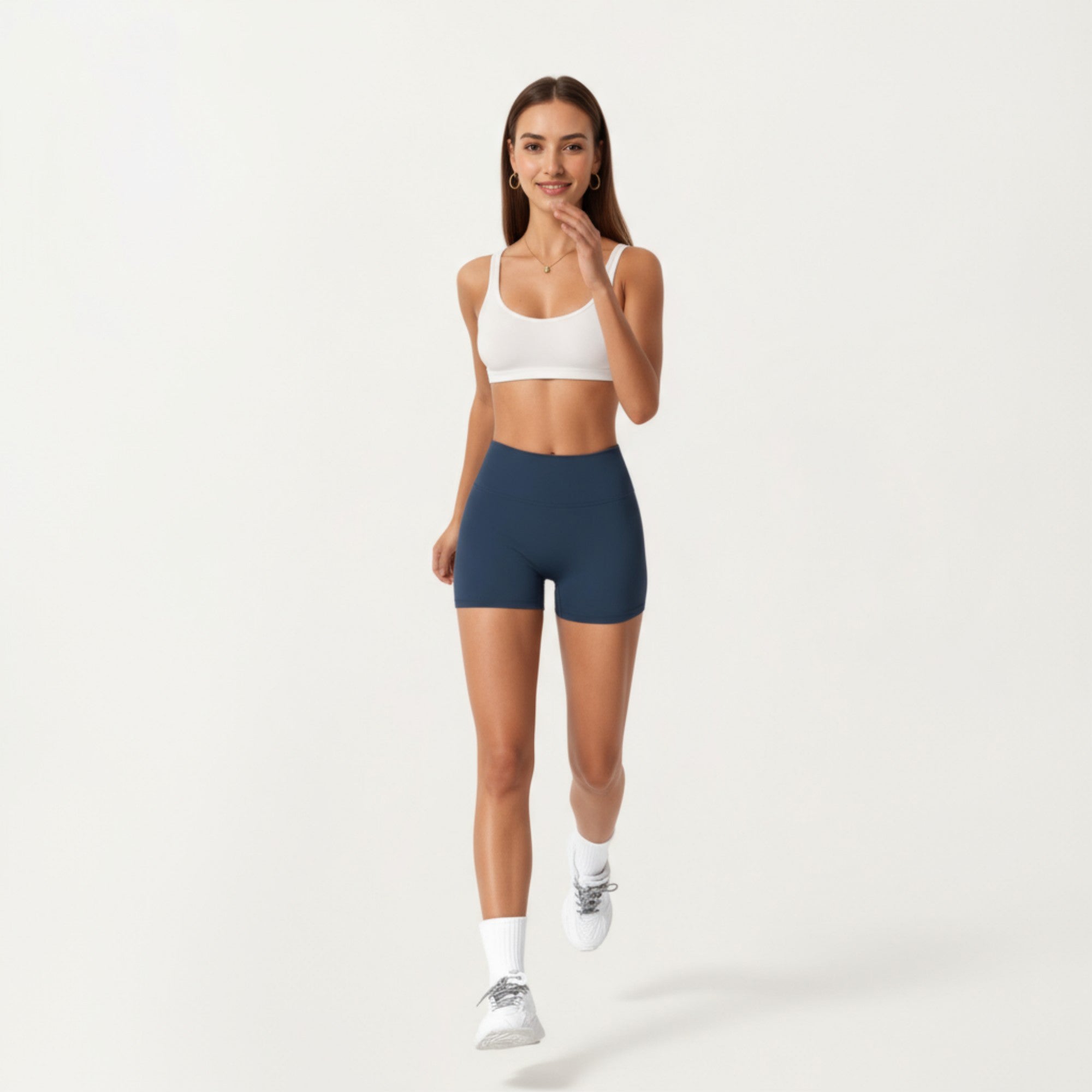 Anna-Kaci Active Women's High Waist Stretch Fit Athletic Shorts with Smooth Seam Detailing and Supportive Fabric