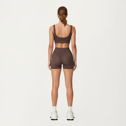 Anna-Kaci Active Women's High Waist Seam Detailed Active Shorts with Supportive Stretch Fabric and Flattering Fit