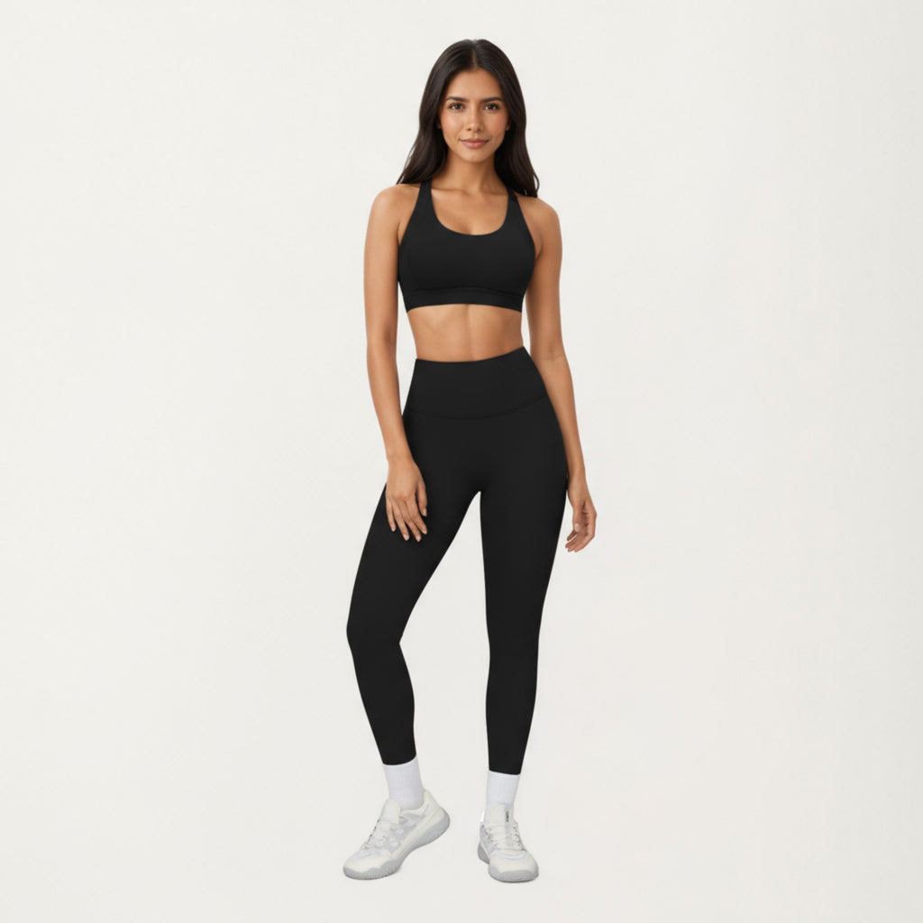 Anna-Kaci Active Women's High Waist Full Length Leggings with Smooth Seam Detailing and Stretch Fit Fabric