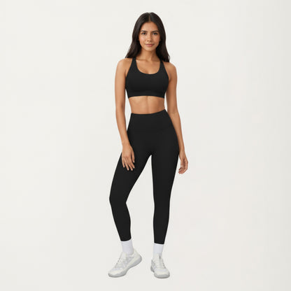 Anna-Kaci Active Women's High Waist Full Length Leggings with Smooth Seam Detailing and Stretch Fit Fabric