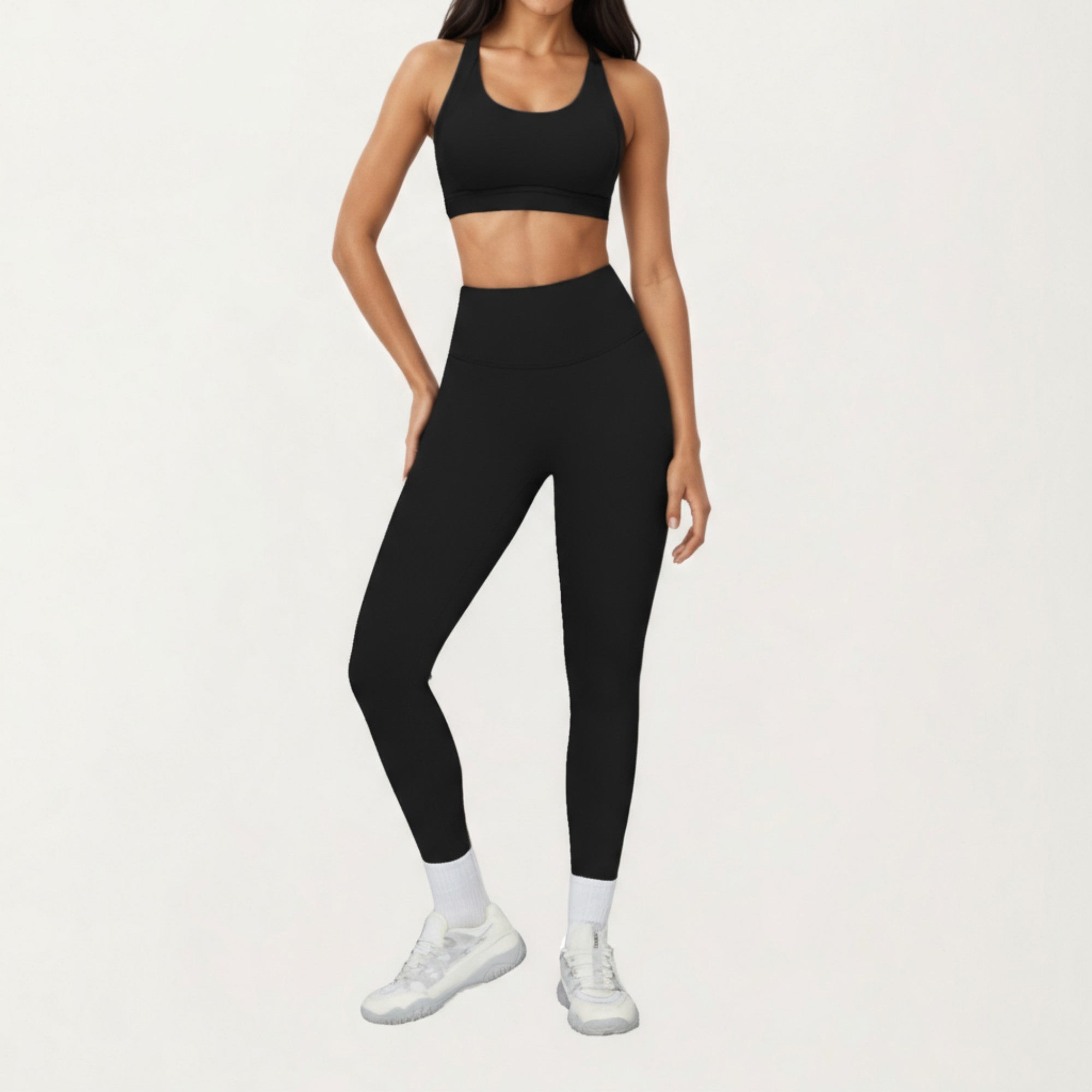 Anna-Kaci Active Women's High Waist Full Length Leggings with Smooth Seam Detailing and Stretch Fit Fabric