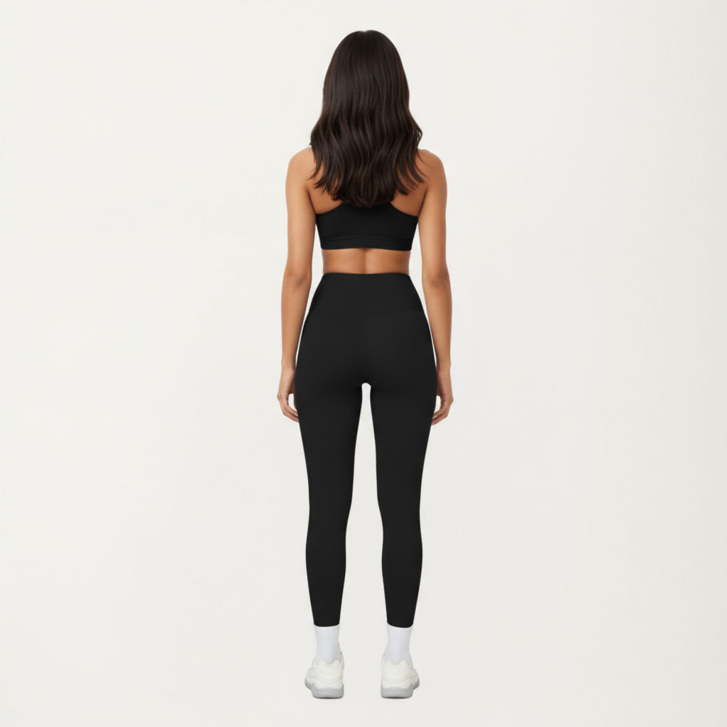 Anna-Kaci Active Women's High Waist Full Length Leggings with Smooth Seam Detailing and Stretch Fit Fabric