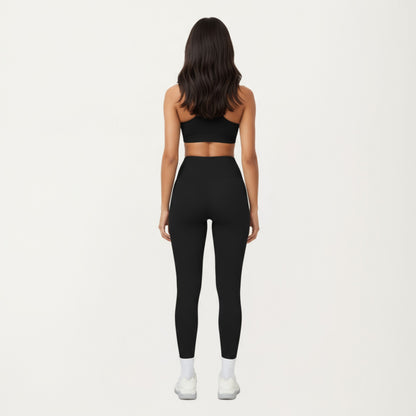 Anna-Kaci Active Women's High Waist Full Length Leggings with Smooth Seam Detailing and Stretch Fit Fabric
