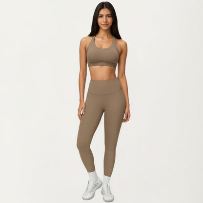 Anna-Kaci Active Women's High Waist Full Length Leggings with Smooth Seam Detailing and Stretch Fit Fabric