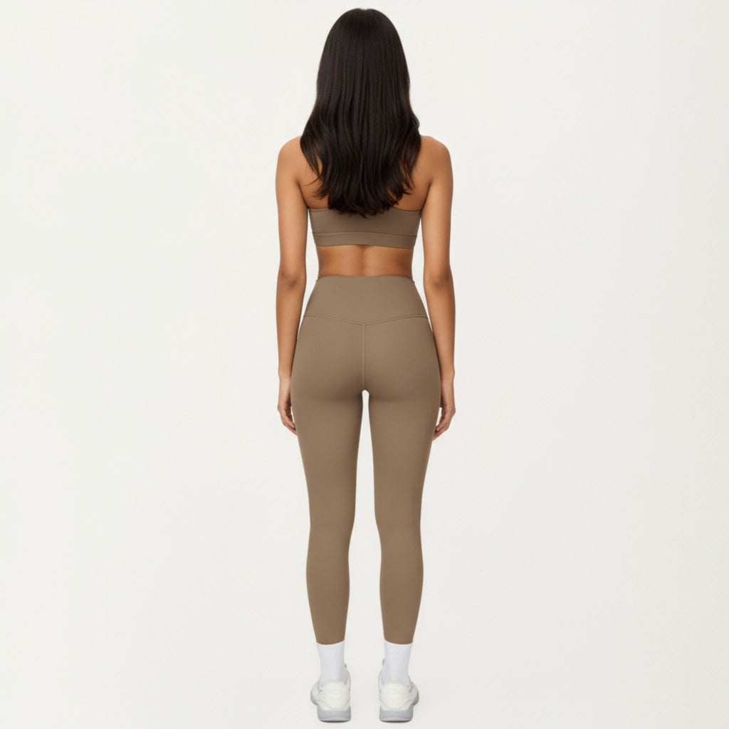 Anna-Kaci Active Women's High Waist Full Length Leggings with Smooth Seam Detailing and Stretch Fit Fabric