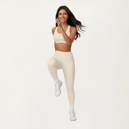 Anna-Kaci Active Women's High Waist Full Length Leggings with Smooth Seam Detailing and Stretch Fit Fabric