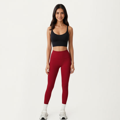 Anna-Kaci Active Women's High Waist Seam Detailed Full Length Leggings with Supportive Stretch Fabric and Sculpted Fit