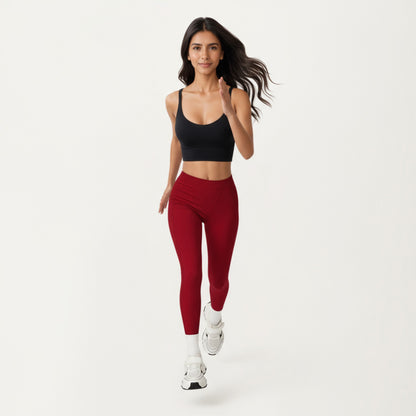 Anna-Kaci Active Women's High Waist Seam Detailed Full Length Leggings with Supportive Stretch Fabric and Sculpted Fit