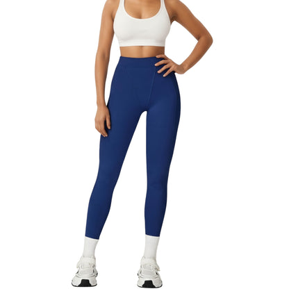 Anna-Kaci Active Women's High Waist Seam Detailed Full Length Leggings with Supportive Stretch Fabric and Sculpted Fit