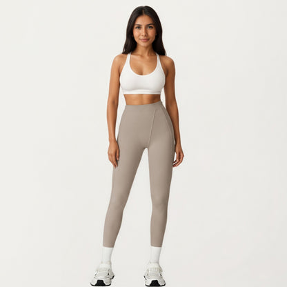 Anna-Kaci Active Women's High Waist Seam Detailed Full Length Leggings with Supportive Stretch Fabric and Sculpted Fit