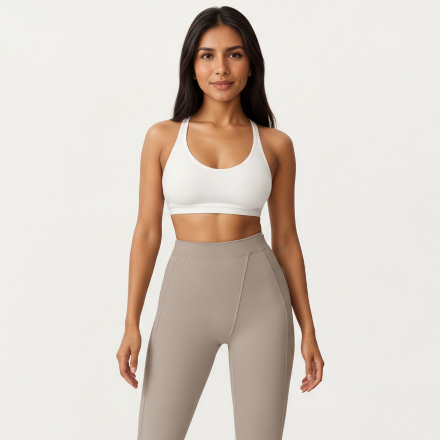 Anna-Kaci Active Women's High Waist Seam Detailed Full Length Leggings with Supportive Stretch Fabric and Sculpted Fit