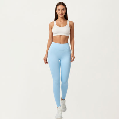 Anna-Kaci Active Women's High Waist Seamless Full Length Leggings with Stretch Fit Fabric and Smooth Contour Waistband