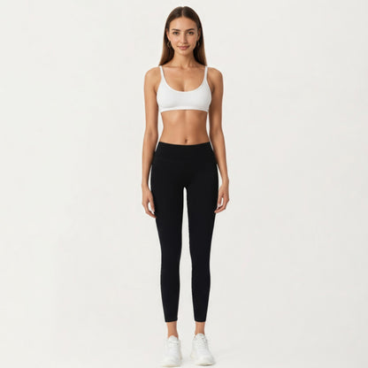 Anna-Kaci Active Women's High Waist Stretch Fit Full Length Leggings with Contour Waistband and Smooth Seam Detailing