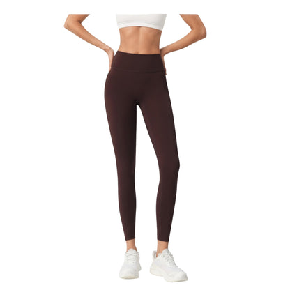 Anna-Kaci Active Women's High Waist Stretch Fit Full Length Leggings with Contour Waistband and Smooth Seam Detailing