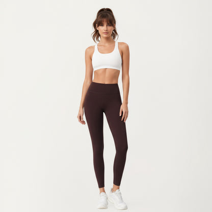 Anna-Kaci Active Women's High Waist Stretch Fit Full Length Leggings with Contour Waistband and Smooth Seam Detailing