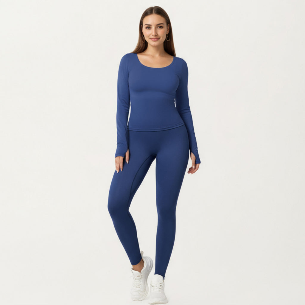 Anna-Kaci Active Women's High Waist Stretch Fit Full Length Leggings with Contour Waistband and Smooth Seam Detailing