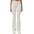 Anna-Kaci Active Women's Crossover Waist Flare Leg Yoga Pants with Stretch Fit Fabric and Smooth Contoured Silhouette