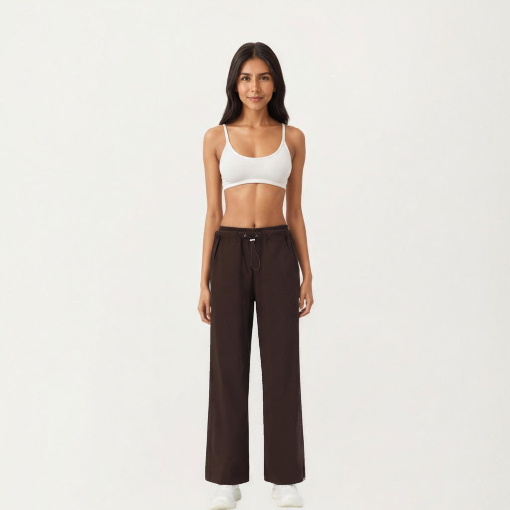 Anna-Kaci Active Women's High Waist Wide Leg Sweatpants with Adjustable Drawstring Waistband and Relaxed Fit