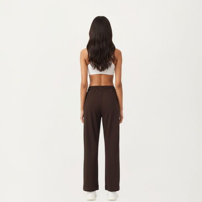 Anna-Kaci Active Women's High Waist Wide Leg Sweatpants with Adjustable Drawstring Waistband and Relaxed Fit