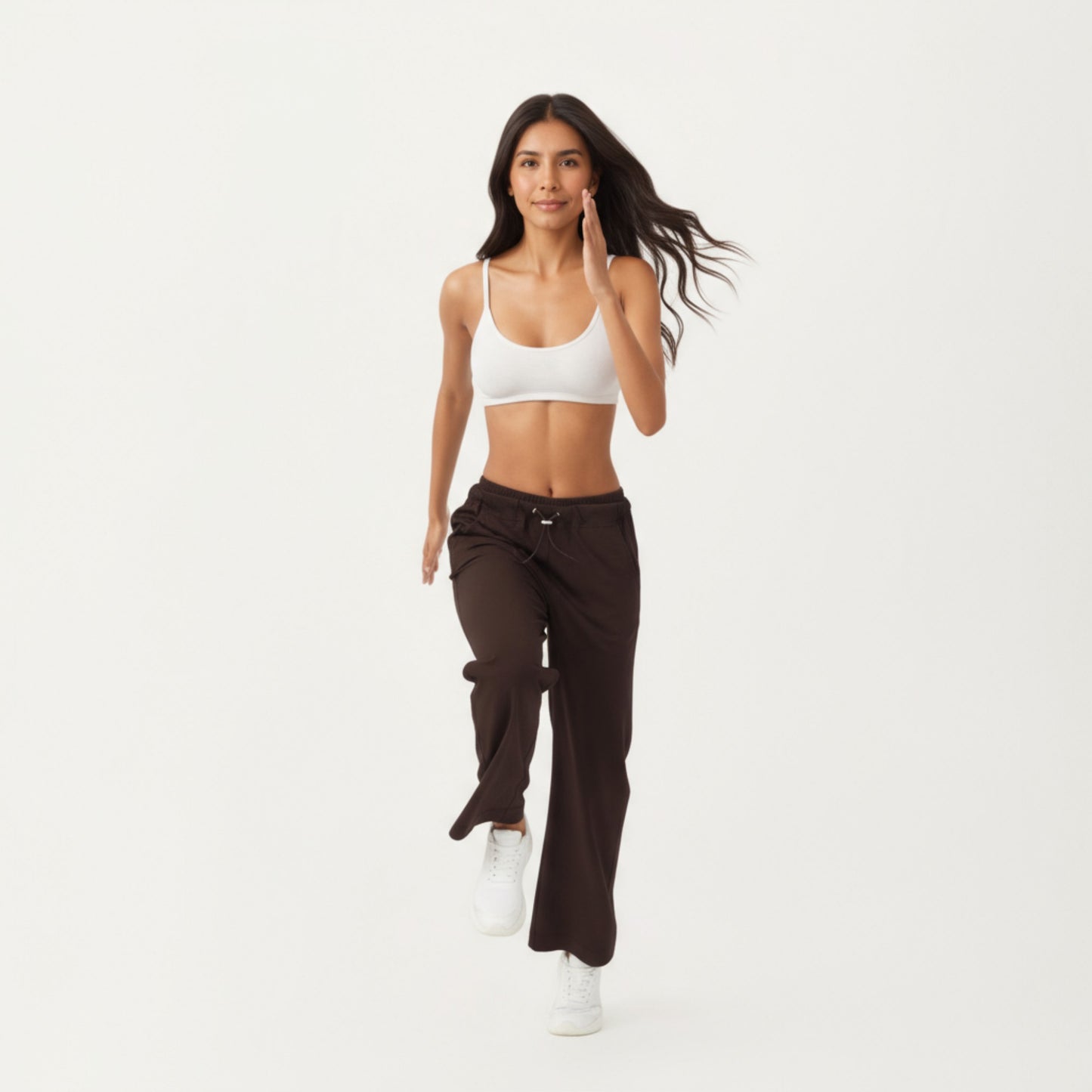 Anna-Kaci Active Women's High Waist Wide Leg Sweatpants with Adjustable Drawstring Waistband and Relaxed Fit