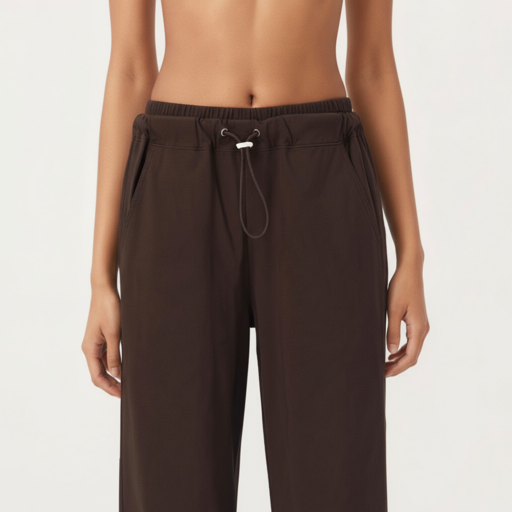 Anna-Kaci Active Women's High Waist Wide Leg Sweatpants with Adjustable Drawstring Waistband and Relaxed Fit