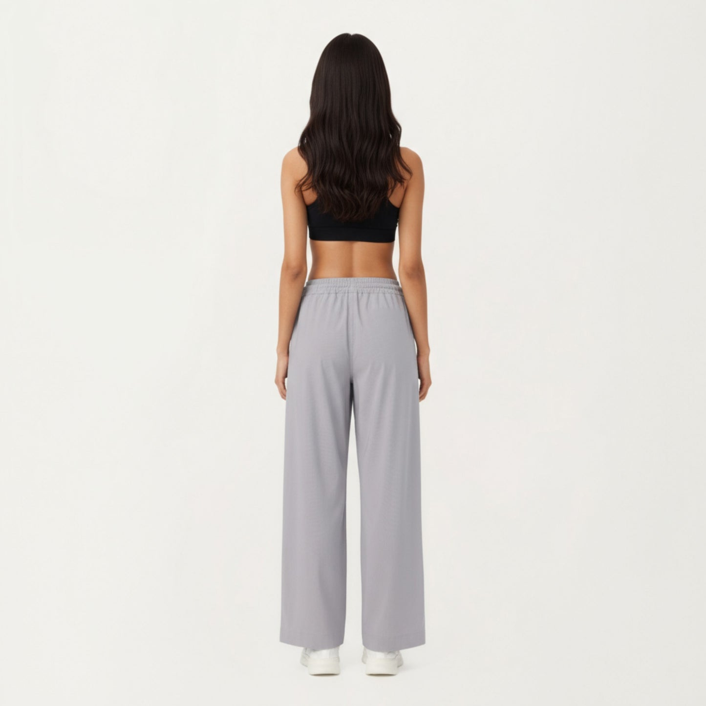 Anna-Kaci Active Women's High Waist Wide Leg Sweatpants with Adjustable Drawstring Waistband and Relaxed Fit
