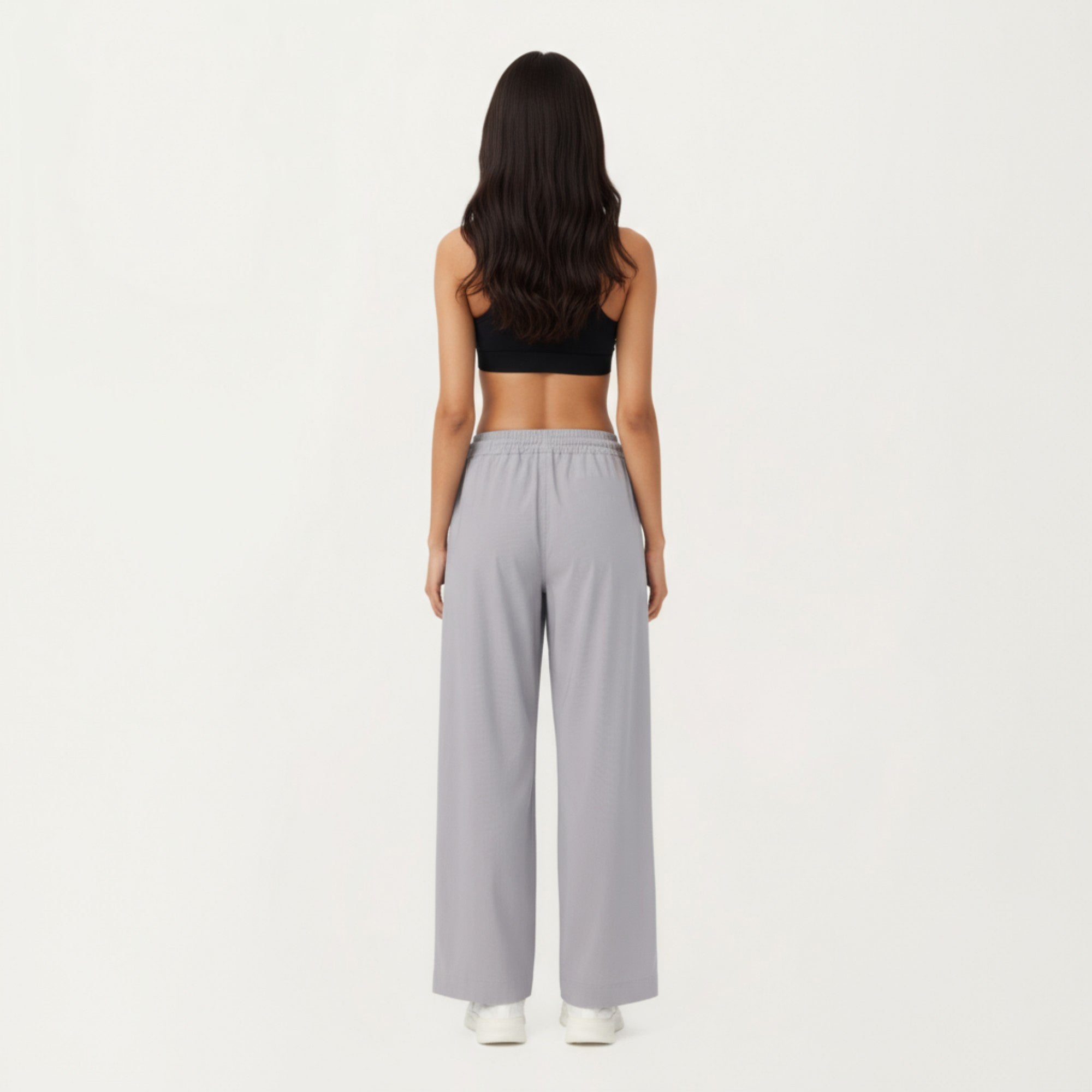 Anna-Kaci Active Women's High Waist Wide Leg Sweatpants with Adjustable Drawstring Waistband and Relaxed Fit