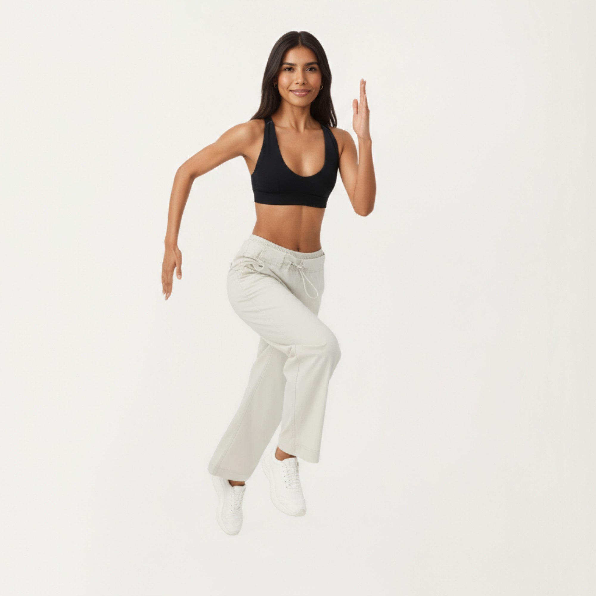 Anna-Kaci Active Women's High Waist Wide Leg Sweatpants with Adjustable Drawstring Waistband and Relaxed Fit