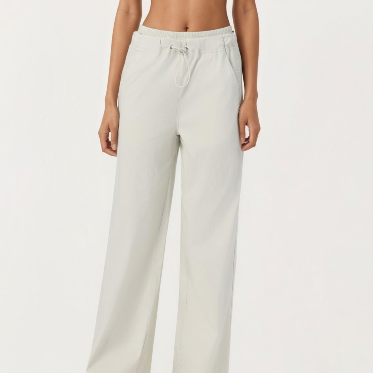 Anna-Kaci Active Women's High Waist Wide Leg Sweatpants with Adjustable Drawstring Waistband and Relaxed Fit